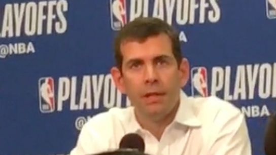 Video: Brad Stevens - 'We were fortunate Al made a very strong finish' taken at Wells Fargo Center (2018 NBA Playoffs)