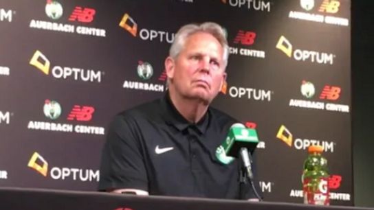 Video: Danny Ainge - 'Robert brings an element to the game, and he's still very young' taken at Auerbach Center (Celtics)