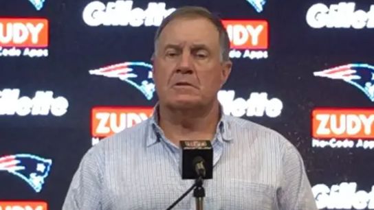 Video: Bill Belichick - 'Good to see us make some plays in the second half' taken at Gillette Stadium (Patriots)