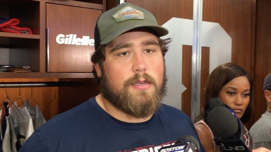 Video: David Andrews on cuts, roster-building and the 2018 season taken at Gillette Stadium (Patriots)