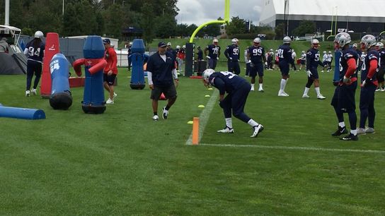 Video: Master Joe Kim supervises pass rush drill at Thursday practice taken at BSJ Headquarters (Patriots)