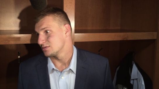 Video: Rob Gronkowski talks about the loss to the Lions taken at Ford Field (Patriots)