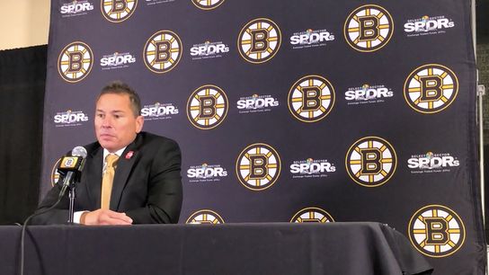 Video: Bruce Cassidy - 'I've been impressed with everything Bergy does' taken at TD Garden (Bruins)