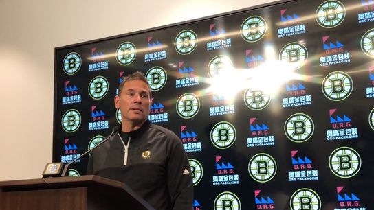 Video: Bruce Cassidy previews Bruins’ home matchup against Oilers taken at Warrior Ice Arena (Bruins)
