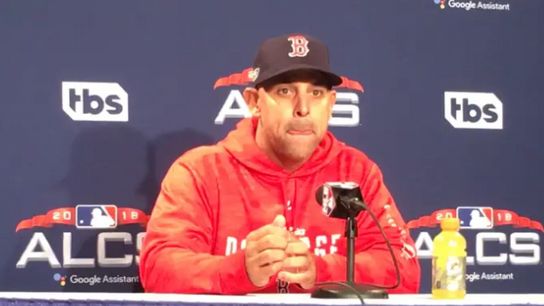 Video: Alex Cora - 'We were very aggressive tonight' taken at Fenway Park (2018 ALCS)