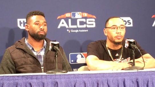 Video: Jackie Bradley and Mookie Betts on Price - 'No matter what you say about him, he's a great pitcher' taken at Fenway Park (2018 ALCS)
