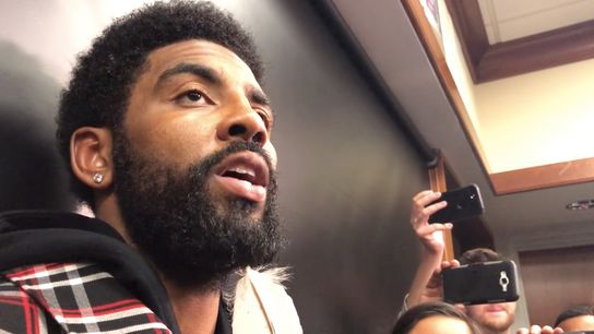 Video: Kyrie Irving on Celtics season opener - ‘I think my nerves got the best of me tonight’ taken at TD Garden (Celtics)