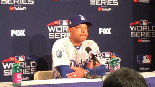 Video: Dave Roberts - 'To beat a club like that, you've got to play a cleaner game defensively' taken at Fenway Park (2018 World Series)