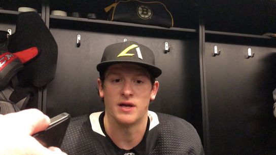 Video: Torey Krug on return from injury - 'Hopefully we can start ramping things up' taken at Warrior Ice Arena (Bruins)
