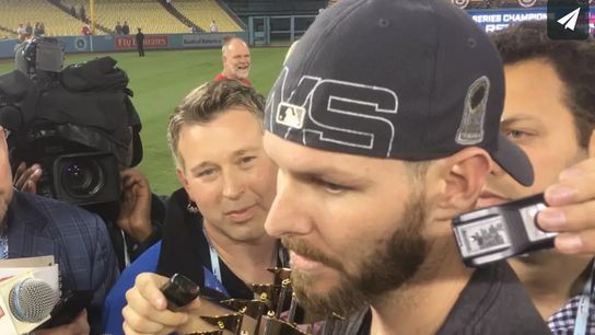 Video: Chris Sale - 'I got to throw the last pitch of a World Series, I can't complain' taken at Dodger Stadium (2018 World Series)