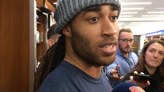 Video: Stephon Gilmore on Sam Darnold - 'He's got a quick release' taken at Gillette Stadium (Patriots)