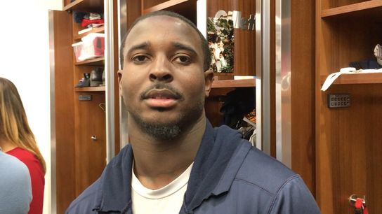 Video: Sony Michel - 'The more I study the playbook, the more comfortable I get' taken at Gillette Stadium (Patriots)