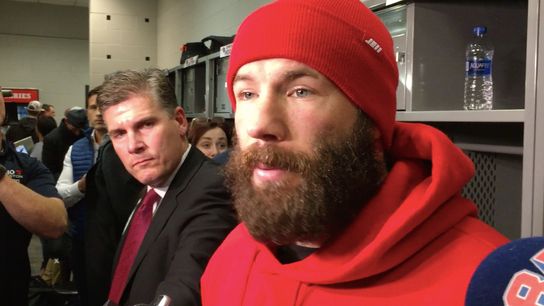 Video: Julian Edelman - 'We ended up making plays when we had to' taken at MetLife Stadium (Patriots)