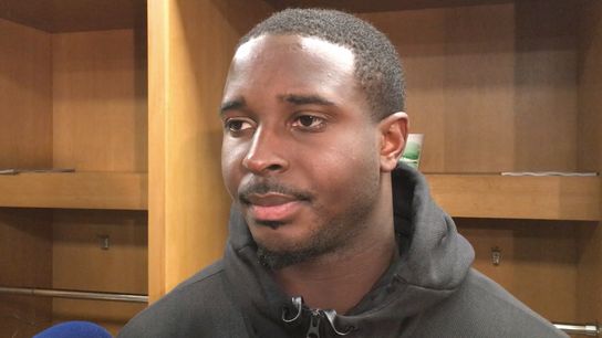 Video - Sony Michel: 'We're made for moments like this, to keep fighting' taken at Heinz Field (Patriots)