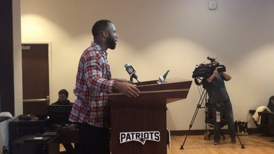 Video: James White on run game, division title taken at Gillette Stadium (Patriots)