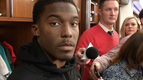 Video - Phillip Dorsett on win over Jets: 'We just went out there and played tough football' taken at Gillette Stadium (Patriots)