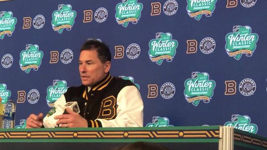 Video: Bruce Cassidy on Winter Classic win - ‘It’s more than just an average game’ taken at BSJ Headquarters (Bruins)