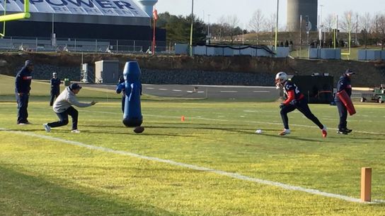 Video: Patriots kick off Thursday practice on fields behind Gillette Stadium taken at Gillette Stadium (Patriots)