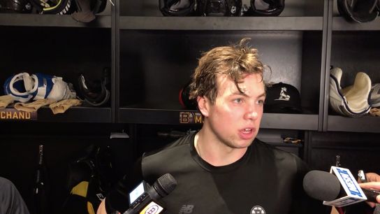 Video: Charlie McAvoy details recovery from infection, downplays tardiness issues taken at Warrior Ice Arena (Bruins)