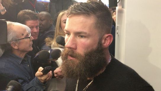 Video - Julian Edelman on Bill Belichick: 'He's the old wise owl - we just kind of listen' taken at Gillette Stadium (2018 AFC Playoffs)