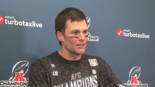Video: Tom Brady - 'We found a way to play our best the last four games ... we need one more great game' taken at Arrowhead Stadium (2018 AFC Playoffs)