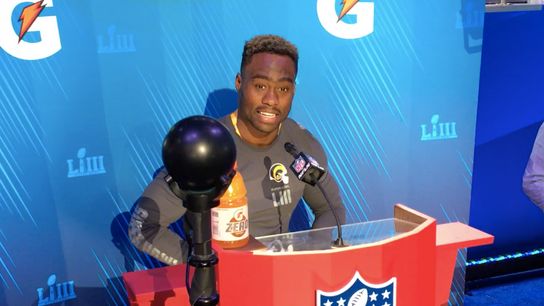Video: Brandin Cooks on whether Tom Brady has lost a step - 'Absolutely not' taken at Georgia World Congress Center (Super Bowl LIII)
