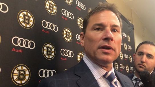 Video: Bruce Cassidy on fourth line’s play against Getzlaf line: ‘They wanted that matchup’ taken at Honda Center (Bruins)