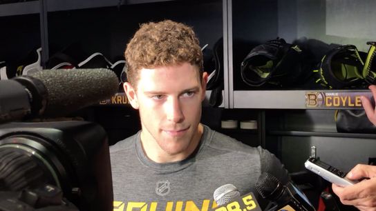 Video: Charlie Coyle on debut with Bruins, returning to TD Garden taken at Warrior Ice Arena (Bruins)