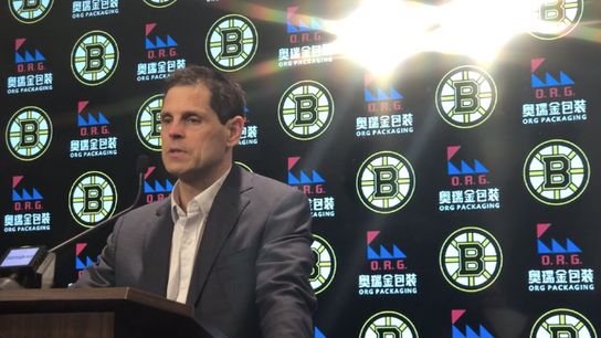 Video: Don Sweeney on Johansson trade, Pastrnak’s new recovery timetable taken at Warrior Ice Arena (Bruins)