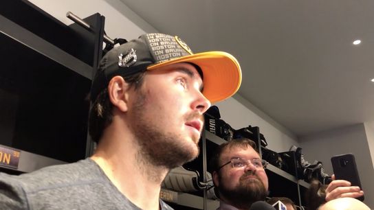 Video: Marcus Johansson talks debut with Bruins, Brad Marchand taken at Warrior Ice Arena (Bruins)