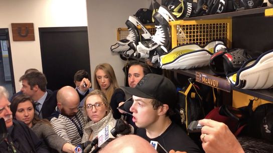Video: Charlie McAvoy on Bruins' run: ‘We really are a family’ taken at TD Garden (Bruins)