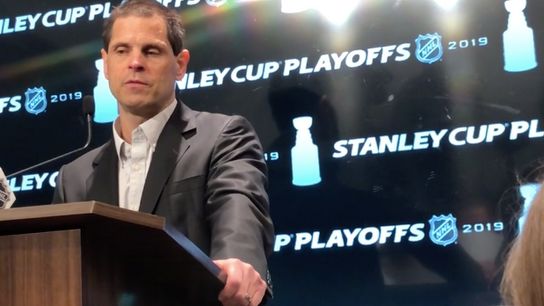 Video: Don Sweeney previews Bruins/Maple Leafs playoff series taken at Warrior Ice Arena (Bruins)