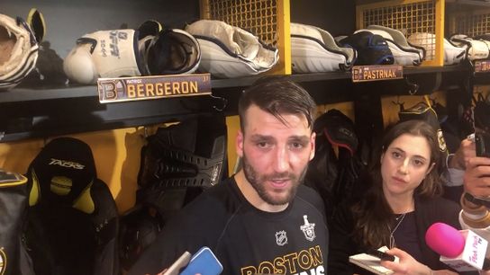 Video: Patrice Bergeron on eliminating Toronto: ‘I actually enjoyed it very much’ taken at TD Garden (2019 Stanley Cup Playoffs)