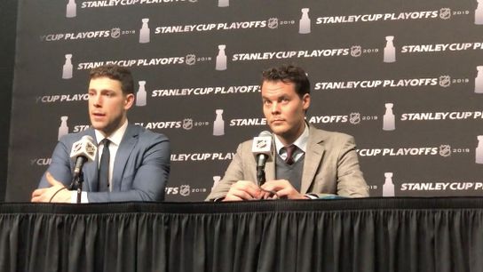 Video: Charlie Coyle on providing heroics for hometown team - ‘Pretty cool to be living it’ taken at TD Garden (2019 Stanley Cup Playoffs)