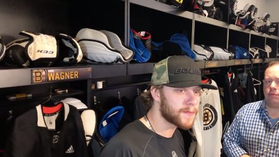 Video: David Pastrnak - ‘You can’t score every time’ taken at Warrior Ice Arena (2019 Stanley Cup Playoffs)