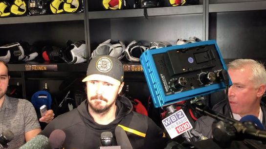 Video: Marcus Johansson on Bruins power play: ‘We have to get back to work on it’ taken at Warrior Ice Arena (2019 Stanley Cup Playoffs)