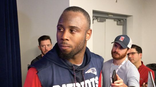 Video: James White on returning to work, reconnecting with Brandon Bolden taken at Gillette Stadium (Patriots)