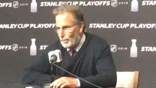 Video: John Tortorella - 'We'll be back here for Game 7 ... Because we will' taken at TD Garden (2019 Stanley Cup Playoffs)