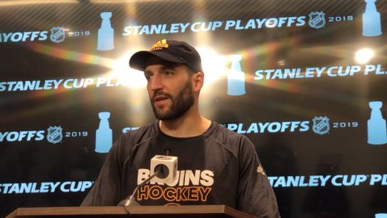 Video: Patrice Bergeron previews series against Carolina Hurricanes taken at Warrior Ice Arena (2019 Stanley Cup Playoffs)