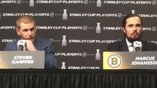 Video: Marcus Johansson - 'We have 20 guys who can do it and I think we've shown that more than once' taken at TD Garden (2019 Stanley Cup Playoffs)