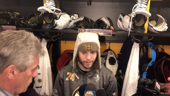 Video: Jake DeBrusk on third-period rally: ‘We have that belief’ taken at TD Garden (2019 Stanley Cup Playoffs)