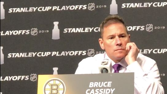 Video: Bruce Cassidy previews Game 2 vs. Hurricanes taken at TD Garden (2019 Stanley Cup Playoffs)