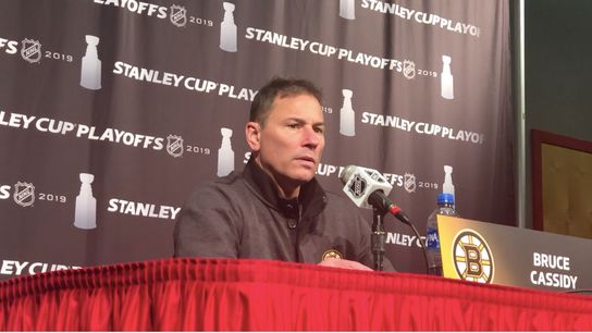 Video: Bruce Cassidy previews Game 3 against Carolina taken at PNC Arena (2019 Stanley Cup Playoffs)