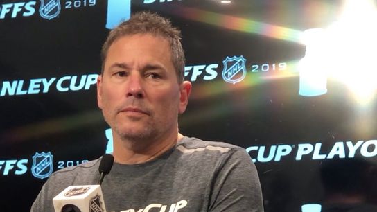Video: Bruce Cassidy - ‘This leadership group is second to none’ taken at Warrior Ice Arena (2019 Stanley Cup Playoffs)