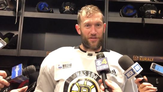 Video: David Backes on facing Blues in Cup Final: ‘I need to focus on being the best player I can be’ taken at Warrior Ice Arena (2019 Stanley Cup Playoffs)