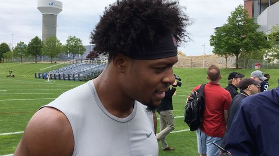 Video: N'Keal Harry on being a part of the New England passing game taken at Gillette Stadium (Patriots)