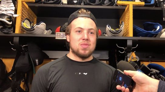 Video: Charlie McAvoy - ‘I’m going to give it everything in the world that I got’ taken at TD Garden (2019 Stanley Cup Playoffs)