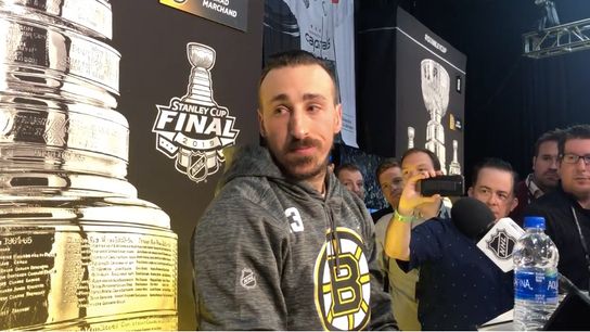 Video: Brad Marchand - ‘This time of the year, no one needs to practice, no one wants to practice’ taken at TD Garden (2019 Stanley Cup Playoffs)