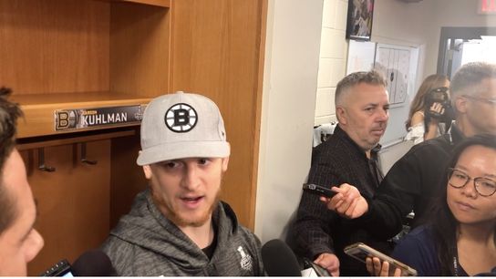 Video: Torey Krug on beating teams on road - ‘We relish that role quite a bit’ taken at Enterprise Center (2019 Stanley Cup Playoffs)