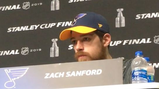 Video: Salem's Zach Stanford - 'I was just able to find (O'Reilly) there and a pretty sweet finish by him' taken at TD Garden (2019 Stanley Cup Playoffs)